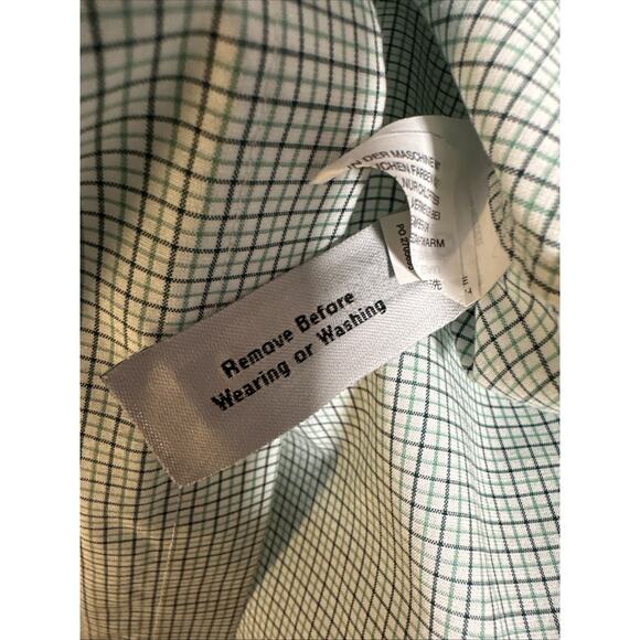 J Crew Men's Large 16 33 Ludlow Button Front Slim Fit Shirt Checkered - Picture 8 of 10